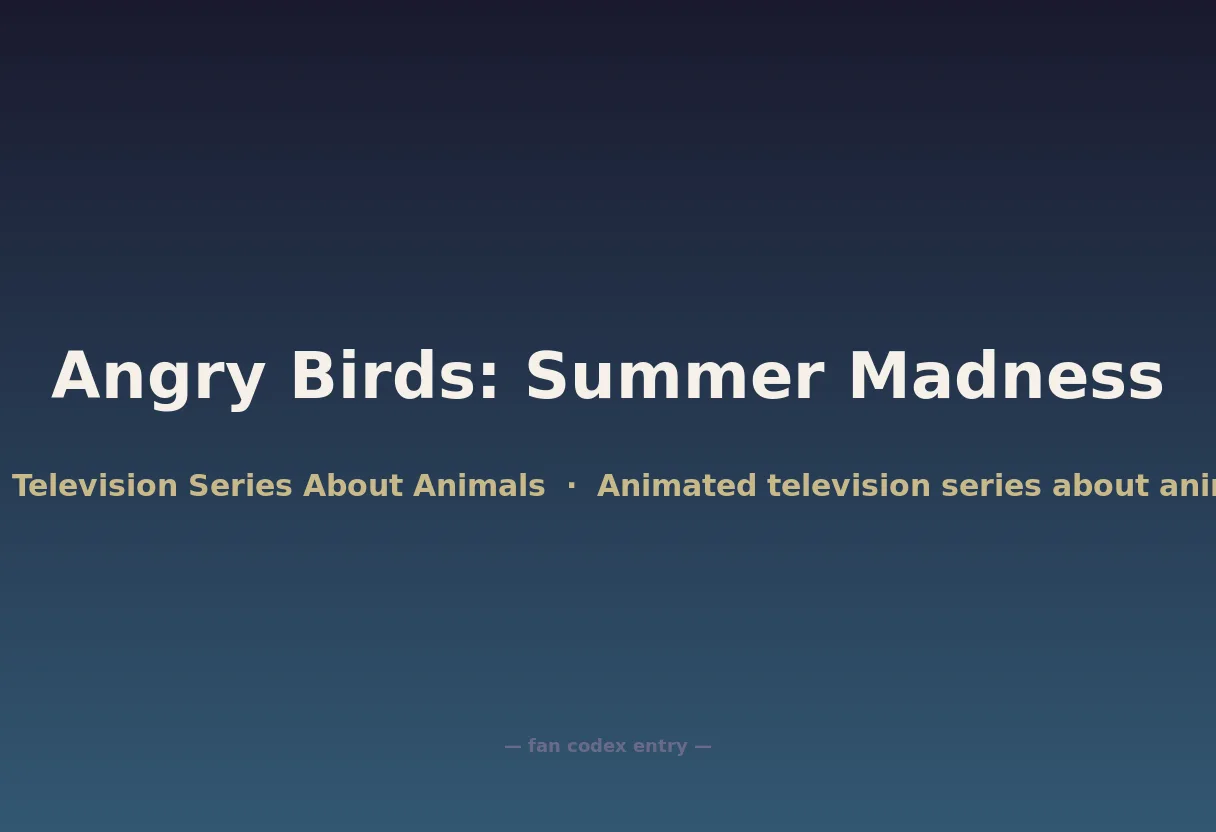 Angry Birds: Summer Madness